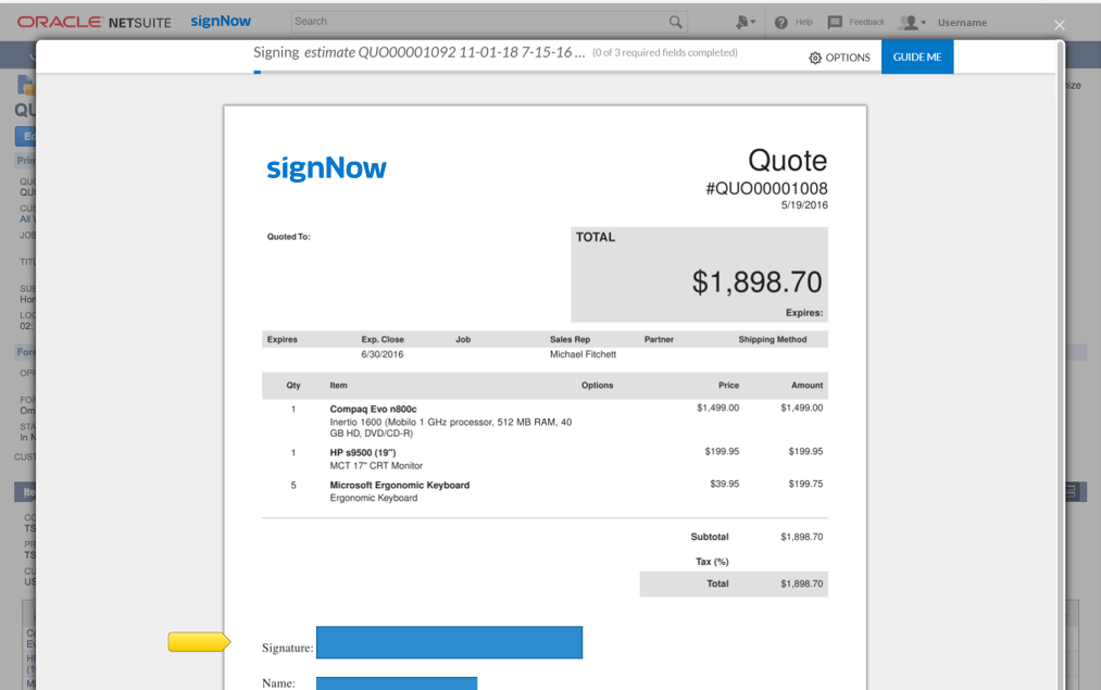 Image of how to Collect Signatures In-Person using airSlate SignNow.