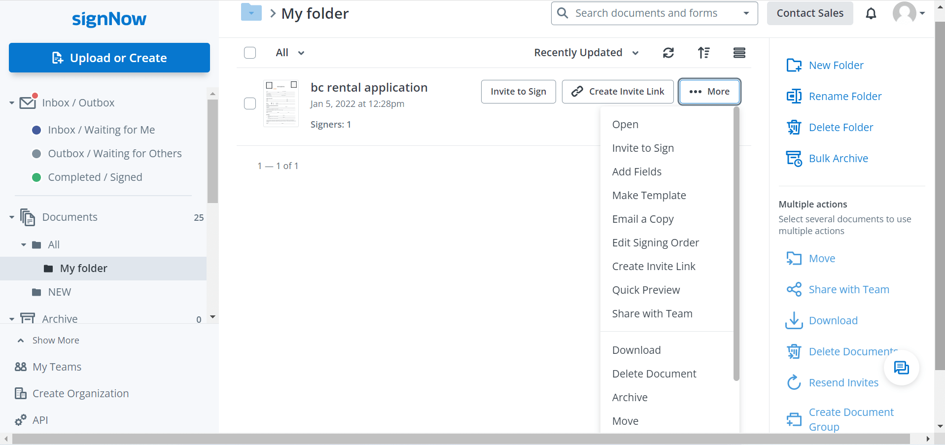 Sharing and organizing documents